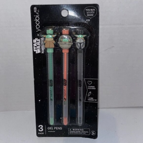 Star Wars Mandalorian Notebook & Pens Bundle Baby Yoda Grogu Frog NEW - Picture 11 of 12